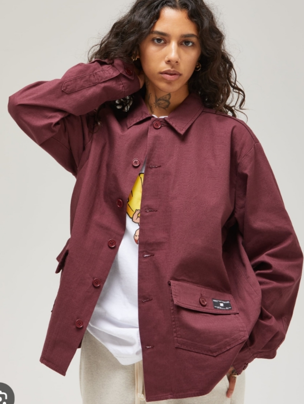 Undefeated BDU Long Sleeve Shirt Jacket Unisex Chore Coat